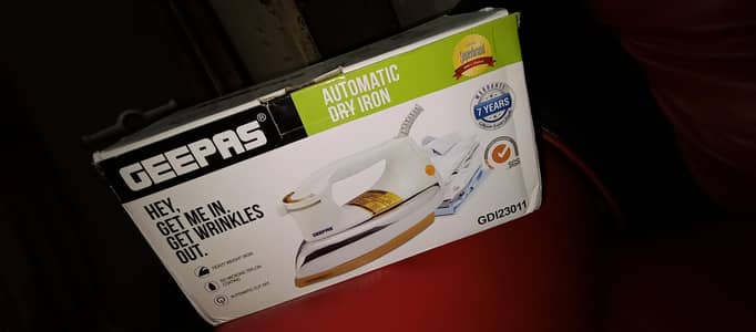 brand geepas dry iron automatic