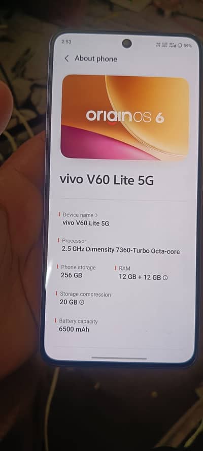 Vivo V60 lite 5g