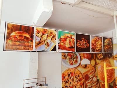 pizza and fast food setup