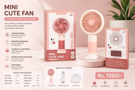 Mini cute fan