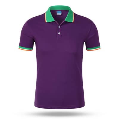 Men's Shirt Sports Plain Casual New Cotton Jersey Short Sleeve
