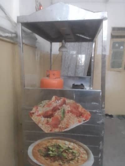 A three stovel food stall plus 5 ltr capicity gass cylinder for sale