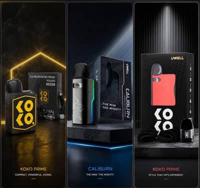 Uwell Caliburn Koko/AK2/AK3/GZ2 - New Box Pack Offer Only Price:2250/-