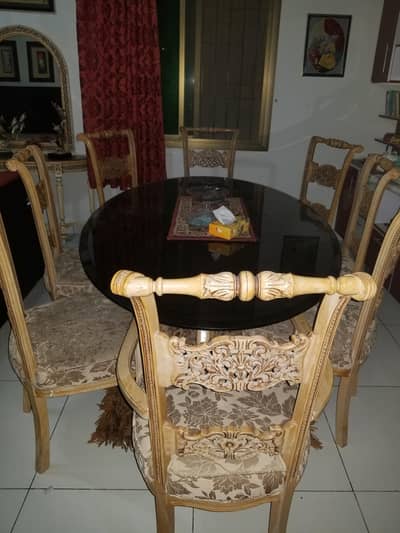 dining table with chairs