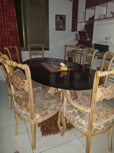 dining table with chairs
