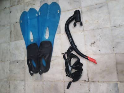 Snorkel Set for Swimming Beginners - Swimming Fins - Swimming Mask