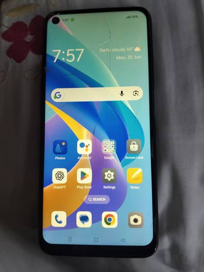 OPPO A76 storage 6/128 with box and charge good condition 0308 4895676