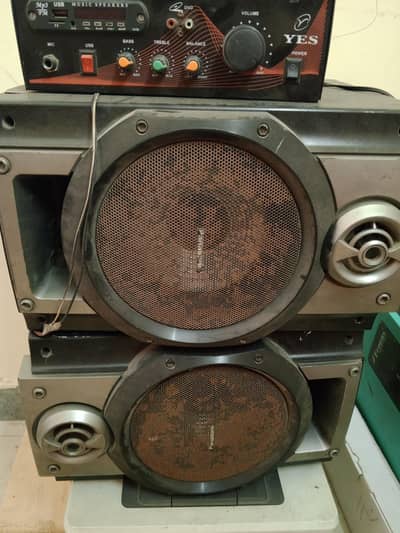 Panasonic Speaker Set with USB/FM Amplifier for Sale