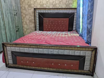 Wooden bed set available