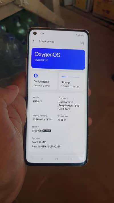 One Plus 8 Approved single sim