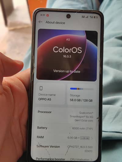 OPPO A5 2025 5 Months Warranty