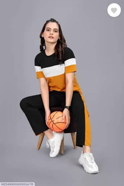 Women Yellow Printed Tracksuit 2 Pcs Slim Fit