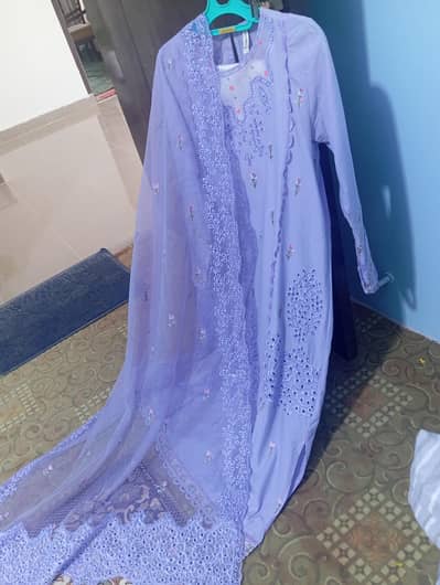 Ethnic luxury pret with white trousers