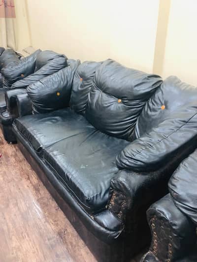 7 Seater Premium Leatherette Sofa Set (3+2+1+1)