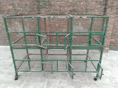Iron Bird Cage / Lohe Ka Pinjra 6 Khane Wala