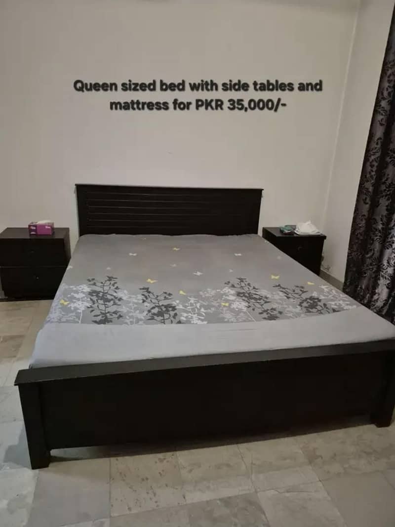 Bed with Side tables 2