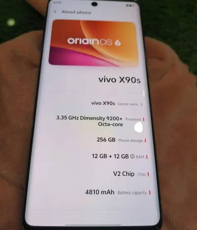 Vivo X90s official pta approved 12gb 256gb