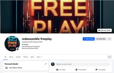 Facebook double profile id's available,