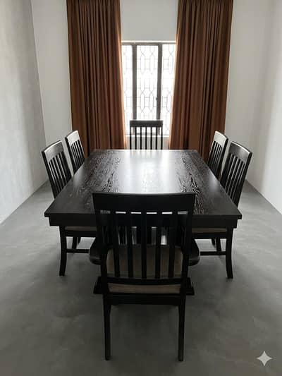 Premium 6-Piece Wooden Dining Chairs Set (2 Armchairs + 4 Side Chairs)