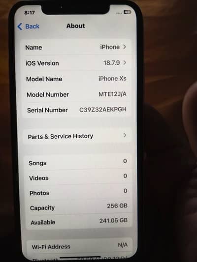17000 iPhone XS 256 gb