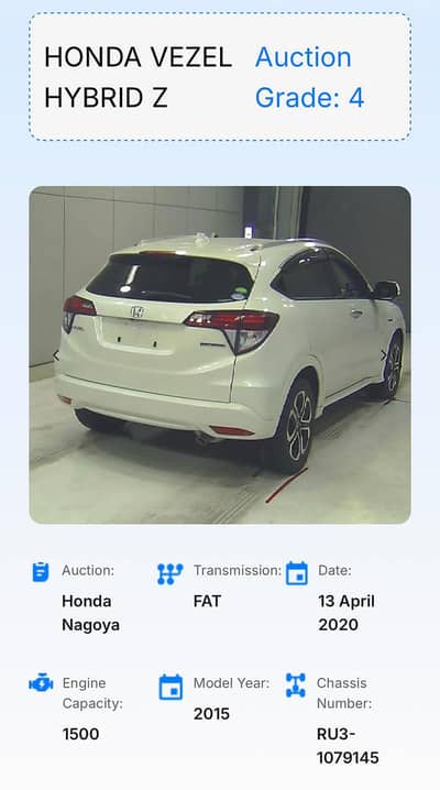 Honda Vezel Hybrid Z 2015|URGENT SALE|