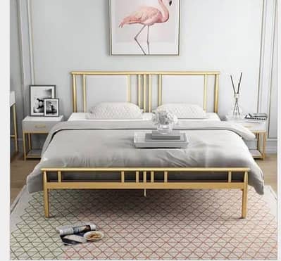 Double Bed//Iron double bed//Bed Set//iron Furniture//03092056793