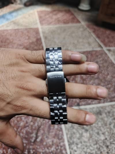 portive water proof stainless steel watch