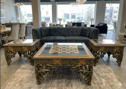 Beautiful Wooden Table Set
