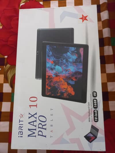 iBRIT Max 10 Pro Android Tablet 16GB ROM with Keyboard Case & Box