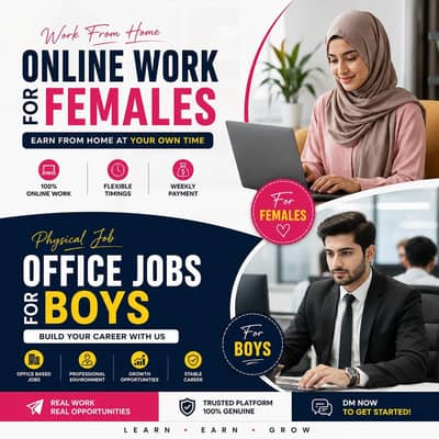 online work for girls
