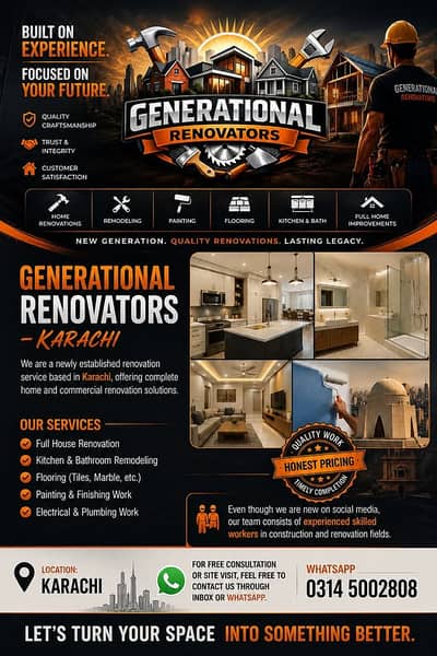 GENERATIONAL RENOVATORS PROVIDE RENOVATION SERVICE