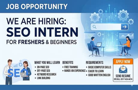 SEO Internship for Freshers – Free Training & Hands-on Experience