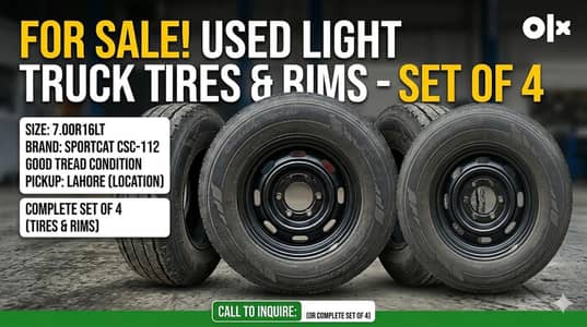 Tires With Rims For Sale – Complete Set Of 4