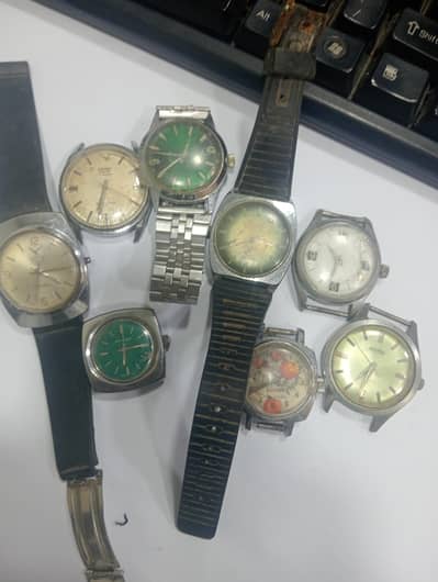 lot of Vintage Rarer manual winding watches Camy Romer Sandoz German