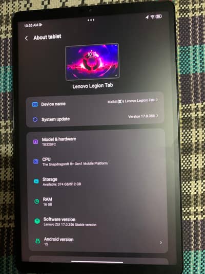 LENOVO LEGION TAB 16--512