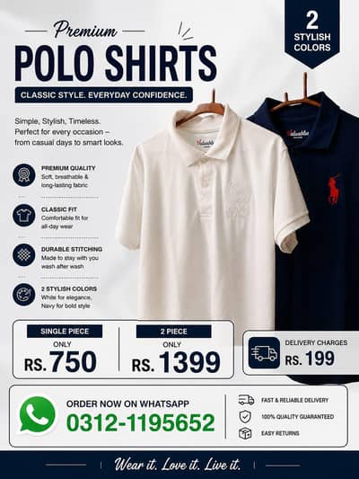 premium polo shirts