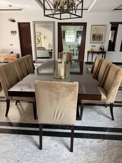 Dinning table with 8 chairs