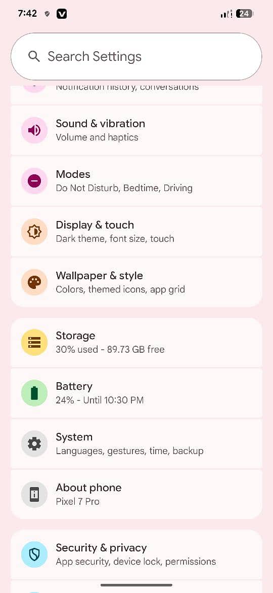 Google pixel 7pro 5