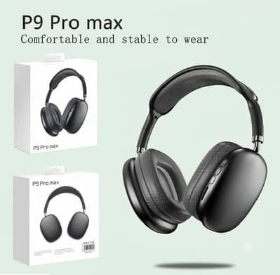 Black headphones p9 pro max   delivery all over Pakistan