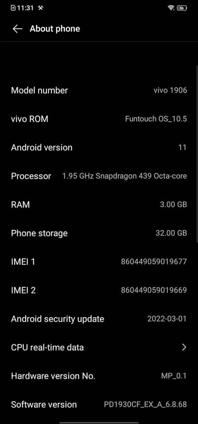 Vivo Y11