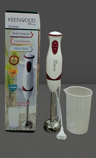 Keenwood Stainless Steel Hand Blender / Mixer with Jar