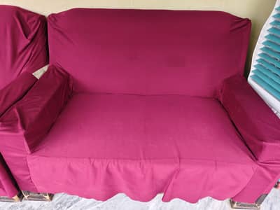 7 Seater Wooden Sofa Set Good condition Home Used