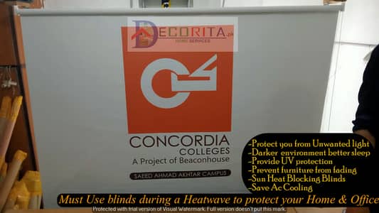 Office Logo Blinds | Wifi blinds | Remote control blinds | Wallpapers