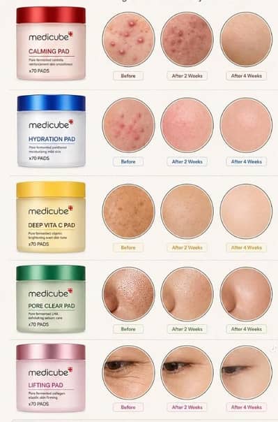 Medicube's 70-pad toning and exfoliating rounds