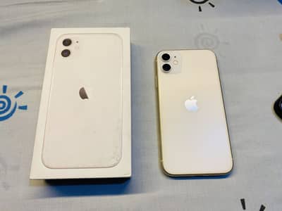 Iphone 11 64GB White Color With Box Fresh Condition 10/10