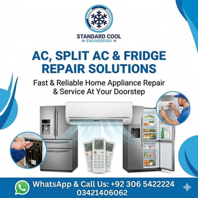 Split AC, Inverter AC & Fridge Repair Experts in Lahore  / AC Services