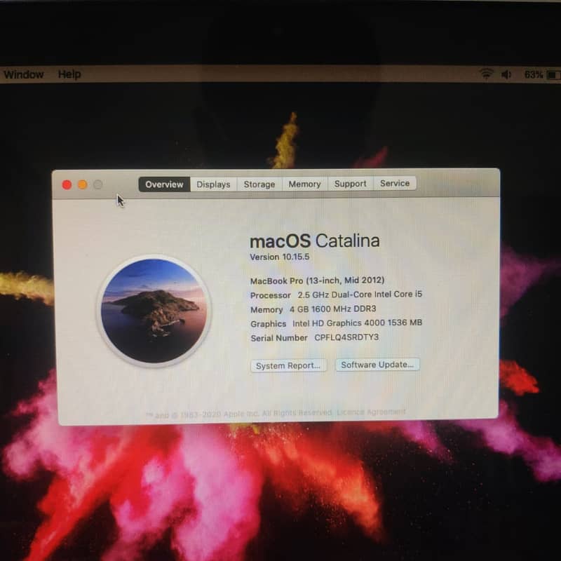 MacBook Pro Mid 2012 11