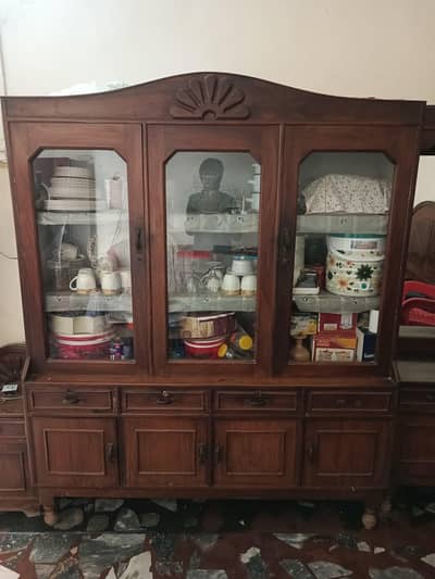 Bartan Wali Almari - Crockery Showcase (Solid Wood)