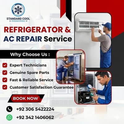 AC Repair, Fridge Repair & Maintenance Services / Gas Filling services