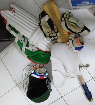 Complete Cricket Kit Set – Bat, Pads, Gloves, Helmet & Guard | Good